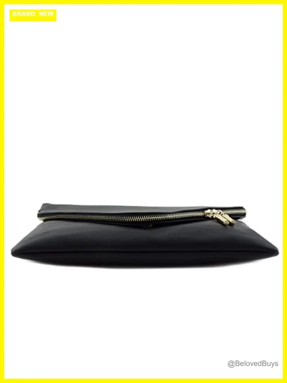 Oversized Envelope Clutch Faux Leather Chain Evening Bag